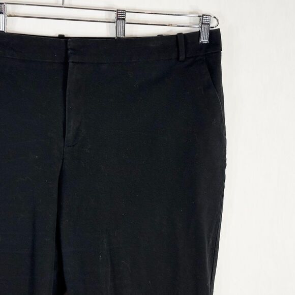 Elloquii Plus Size 20 Capri Pants Black Trousers Cropped Stretch Step Hem 1666 - Picture 4 of 8